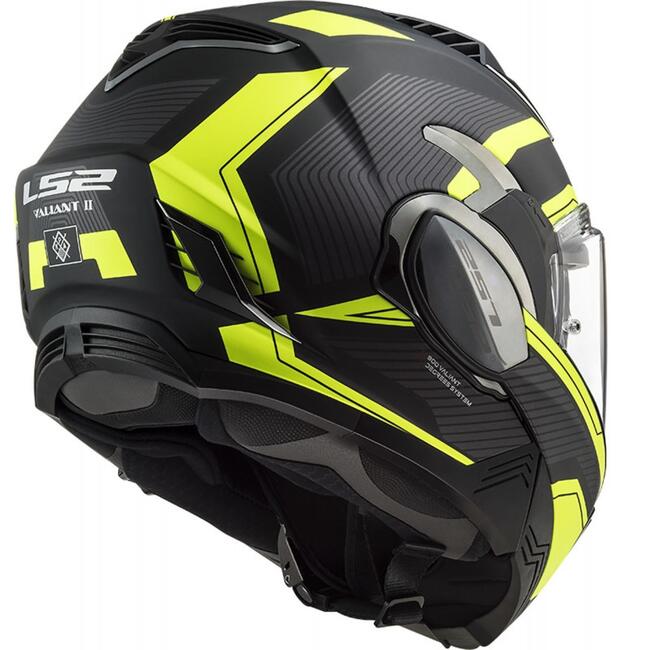 Casco Modulare Ls2 Ff900 Valiant Ii Revo Nero H-v Giallo